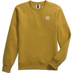 The North Face Heritage Patch Crew sweatshirt, dark yellow, men’s large